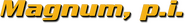 Logo of Magnum, P.I. image size 788x100