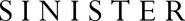 Logo of Sinister image size 4163x477