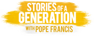 Logo of Stories of a Generation - with Pope Francis image size 536x208