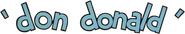 Logo of Don Donald image size 613x112