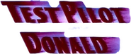 Logo of Test Pilot Donald image size 383x159