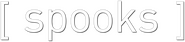 Logo of Spooks image size 790x181