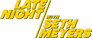 Logo of Late Night with Seth Meyers image size 1063x443