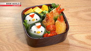 Jibuni-style Simmered Duck Bento & Crabstick Croquette Bento