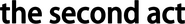 Logo of The Second Act image size 986x128