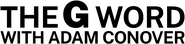 Logo of The G Word with Adam Conover image size 861x205