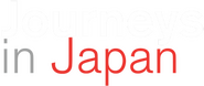 Logo of Journeys in Japan image size 393x166