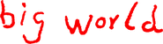 Logo of Big World image size 1838x500