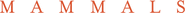 Logo of Mammals image size 500x34