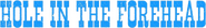 Logo of Hole in the Forehead image size 801x113