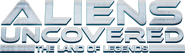 Logo of Aliens Uncovered: The Land of Legends image size 2498x717