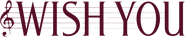 Logo of Wish You image size 1274x258