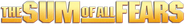 Logo of The Sum of All Fears image size 791x102