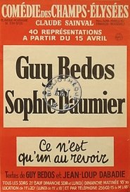 poster Guy Bedos & Sophie Daumier - Ce n'est qu'un au revoir