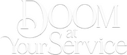 Logo of Doom at Your Service image size 669x293