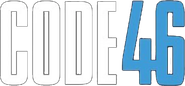 Logo of Code 46 image size 774x358