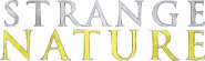 Logo of Strange Nature image size 590x176