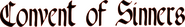 Logo of Convent of Sinners image size 1080x158