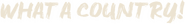 Logo of What a Country! image size 625x81