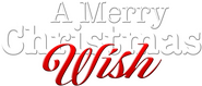 Logo of A Merry Christmas Wish image size 568x244