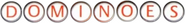 Logo of Dominoes image size 1121x142