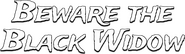 Logo of Beware the Black Widow image size 624x181