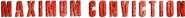 Logo of Maximum Conviction image size 3115x306
