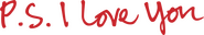 Logo of P.S. I Love You image size 1759x304