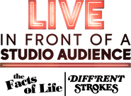 Logo of Live in Front of a Studio Audience: The Facts of Life and Diff'rent Strokes image size 1773x1298