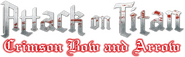 Logo of Attack on Titan: Crimson Bow and Arrow image size 747x231