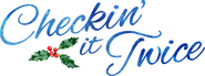 Logo of Checkin' It Twice image size 1783x664