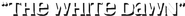 Logo of The White Dawn image size 725x61