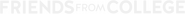 Logo of Friends from College image size 1276x96