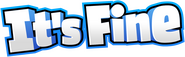 Logo of It's Fine image size 1278x395