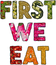 Logo of First We Eat image size 952x1106