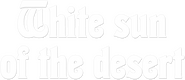 Logo of The White Sun of the Desert image size 677x294