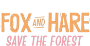 Logo of Fox and Hare Save the Forest image size 2659x1367