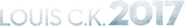 Logo of Louis C.K. 2017 image size 1276x182