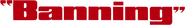 Logo of Banning image size 741x100
