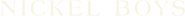 Logo of Nickel Boys image size 1706x146
