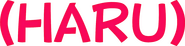 Logo of Haru image size 1391x345