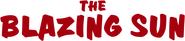 Logo of The Blazing Sun image size 1268x281