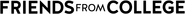 Logo of Friends from College image size 1278x96