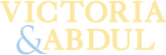 Logo of Victoria & Abdul image size 1276x424