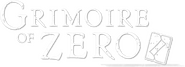 Logo of Grimoire of Zero image size 786x283