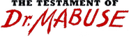 Logo of The Testament of Dr. Mabuse image size 796x233