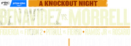 Logo of David Benavidez vs. David Morrell Jr. image size 989x345