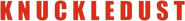 Logo of Knuckledust image size 582x66