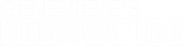 Logo of Genevieve's Renovation image size 3458x865