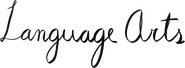 Logo of Language Arts image size 3489x1277